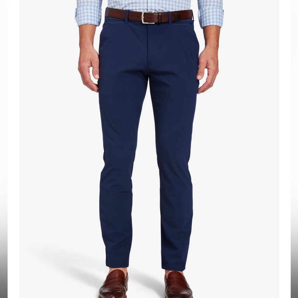 Mizzen+Main Navy Helmsman Slim Chino Pants Size 38W X 34L
